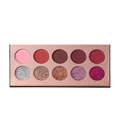 Paleta de sombras de ojos de 18 colores con purpurina resistente al agua, paleta de sombras de ojos profesional con perlas metálicas