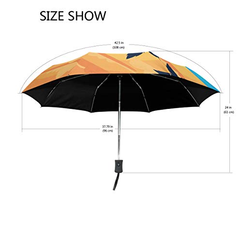 Palm Umbrella Mujeres Niña Hombres Automático Abierto Cerrar Pequeños Totes Lluvia Domingo Señoras 3 Plegable