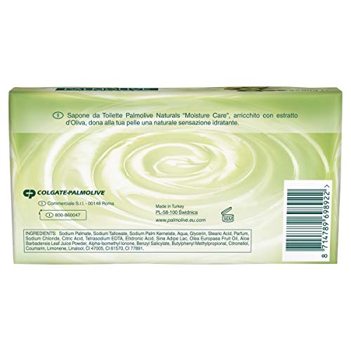 Palmolive - Jabón Moisture Care con Oliva, 90 g (3 unidades)