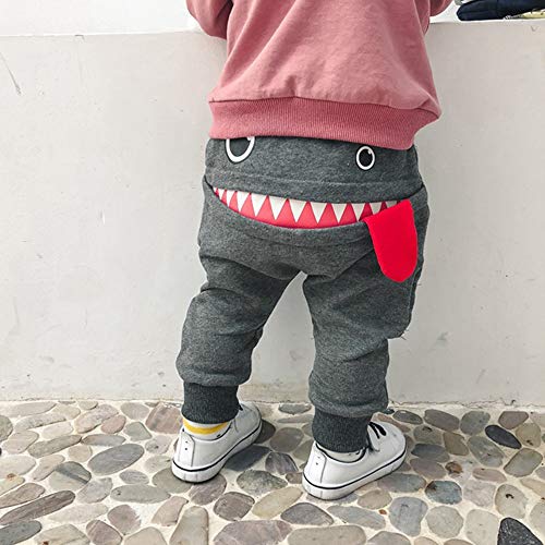 Pantalones Bebé Niños Niñas Chicas Dibujos Animados Tiburón Lengua Harem Pantalones