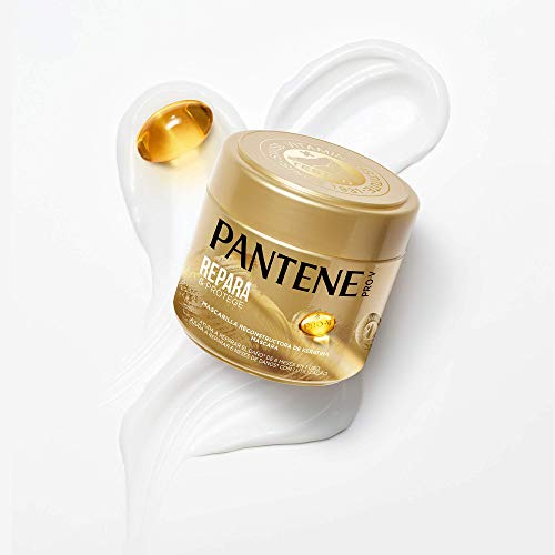 Pantene Pro-V Repara y Protégé Neceser Rescate - Pack ahorro para pelo dañado, Champú 250ml + Acondicionador Diario 3MM 200ml + Mascarilla Capilar Reconstructora de Keratina 300ml + Ampollas 2x15ml