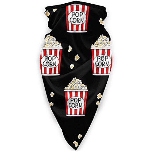 Pañuelo para la Cabeza Bandana, Cubos Divertidos y Lindos de Dibujos Animados de protección Facial de Palomitas de maíz, Bandana Multifuncional única para Adultos-Unisex, 24X52Cm