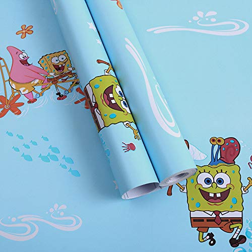 Papel pintado de dibujos animados autoadhesivo grueso impermeable dormitorio dormitorio infantil pegatinas de pared lindas pegatinas de renovación papel tapiz- 45 cm * 10 m