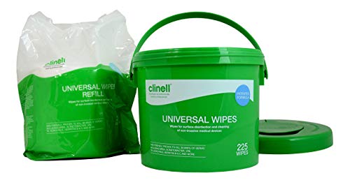 Paquete universal de 225 toallitas para cubeta Clinell