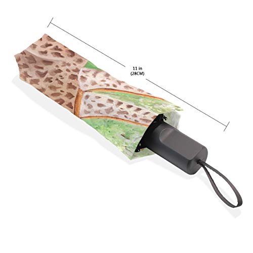 Paraguas Para Viajar Pintura Original Hermosas Jirafas Masai Mara Paraguas Plegable Compacto Portátil Protección Anti Uv A Prueba de Viento Viajes Al Aire Libre Mujeres Niños Paraguas A Prueba de Vien