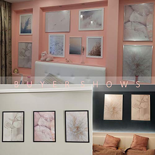 Pastel Color Blush Pink Wall Art Canvas Print Painting Plant Natural Nordic Decorative Living Room Imagen de la pared 50x70cm