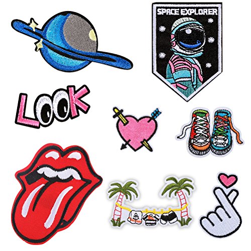 Patch Sticker - RYMALL 42 PC Patch Sticker, Cute DIY Ropa Parches para la camiseta Jeans Ropa Bolsas