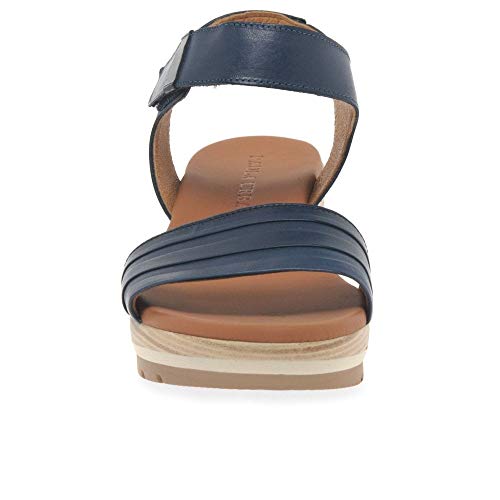Paula Urban Bay Womens Wedge Heel Sandals 7/40 Navy (Marino)