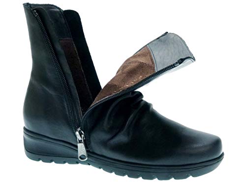 PAULA URBAN Botines con cuña 2-258 para Mujer (40 EU, Negro)