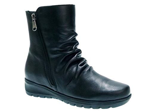 PAULA URBAN Botines con cuña 2-258 para Mujer (40 EU, Negro)