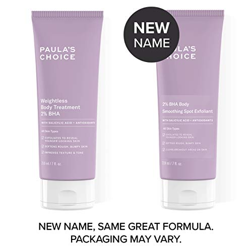 Paula's Choice 2% BHA Exfoliante Corporal - Crema Exfoliante Reduce Espinillas, Imperfecciones y Acne - con Ácido Salicilico & Antioxidantes - Todos Tipos de Piel - 210 ml