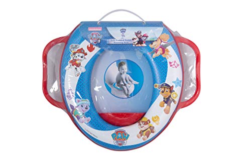 Paw Patrol Nickelodeon suave acolchado Formación Asiento para inodoro con asas