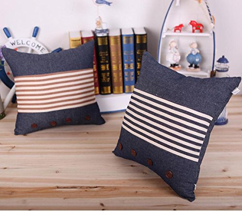 P.CHUXIN Cojín Almohada Almohadilla Multifuncional algodón y Lino Serie mediterránea (Incluyendo el núcleo) Brown