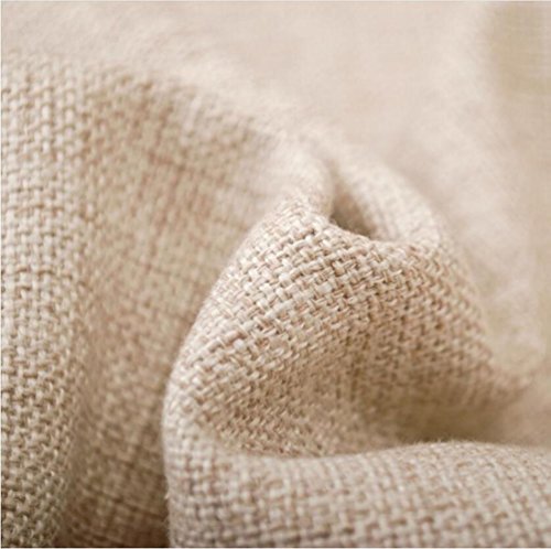 P.CHUXIN Conjunto de 2 Funda de Almohada cojín Color Pluma Flor Elefante Grueso algodón y Trigo Estilo mediterráneo 45 * 45 cm