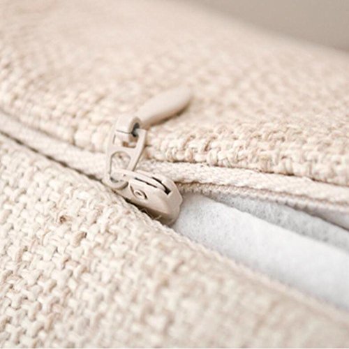 P.CHUXIN Conjunto de 2 Funda de Almohada cojín Color Pluma Flor Elefante Grueso algodón y Trigo Estilo mediterráneo 45 * 45 cm