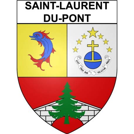 Pegatina autoadhesiva de San Laurent-du-Pont 38 ciudad de 4 cm