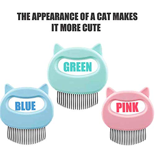 Peine para Piojos para Mascotas Mascota Gato Perro Masaje Concha Peine Aseo DepilacióN Cepillo De Limpieza para Cachorros Gato Perro(3PCS)