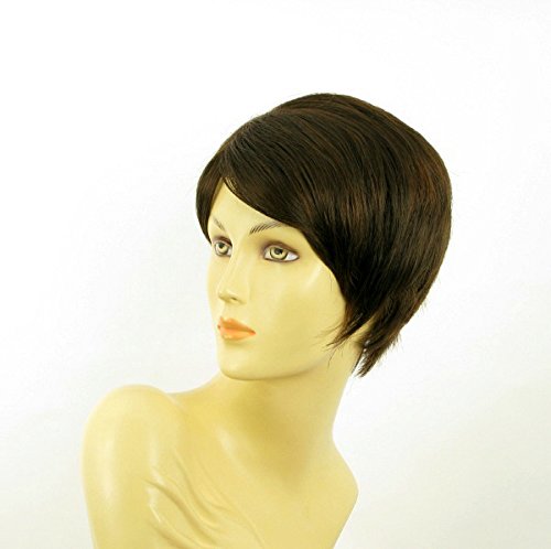 Peluca mujer corto el chocolate de cobre d malla poli claro ALICIA 627C PERUK