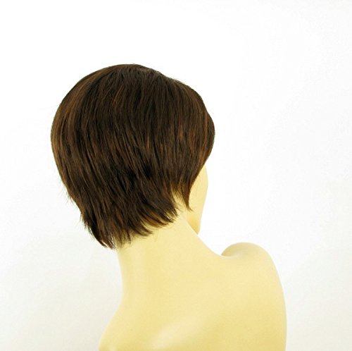 Peluca mujer corto el chocolate de cobre d malla poli claro ALICIA 627C PERUK