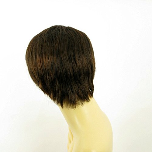 Peluca mujer corto el chocolate de cobre d malla poli claro ALICIA 627C PERUK