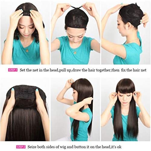 Pelucas de 24 pulgadas para mujeres rizadas Ombre Peluca completa Anime Disfraz Natural sintético peluca