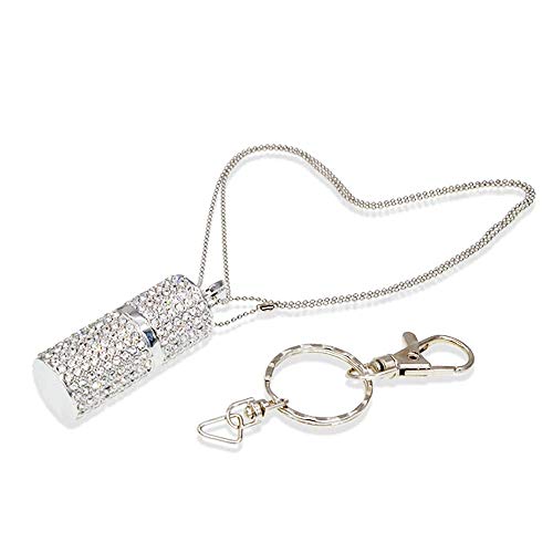 Pen Drive 32GB Memoria USB Linda Pendrive Barra de Lápiz Labial de Metal Estuche USB 3.0 Flash Drives Diamantes 32 GB Memorias Stick Externo Collar de Portátil Llavero Almacenamiento por Kepmem