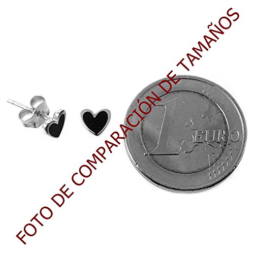 Pendientes plata Agatha Ruiz de la Prada 6mm. corazón rojo [AB7166]
