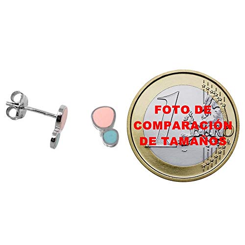 Pendientes plata Ley Agatha Ruiz de la Prada 9mm.círculos [AB9823]