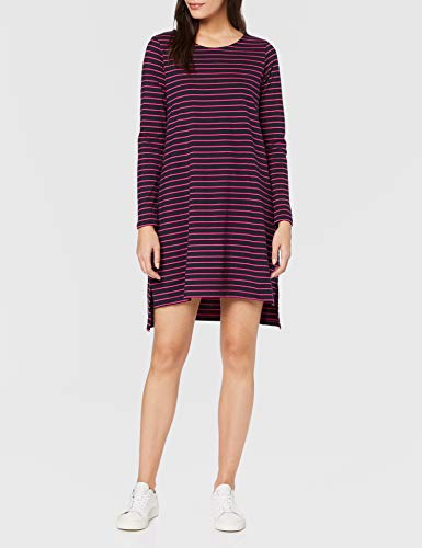 Peopletree Rafaella Stripe Tunic Vestido, Multicolor (Navy and Pink Nyx), 36 (Talla del Fabricante: 8) para Mujer