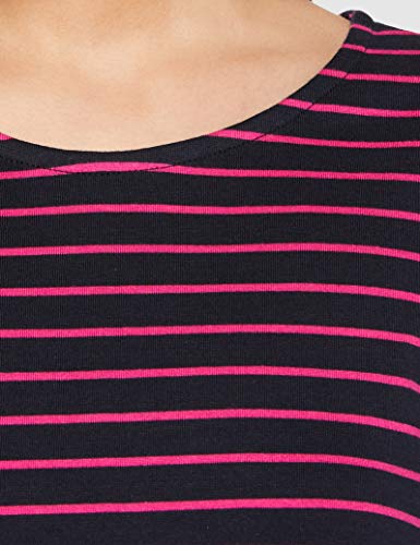 Peopletree Rafaella Stripe Tunic Vestido, Multicolor (Navy and Pink Nyx), 36 (Talla del Fabricante: 8) para Mujer