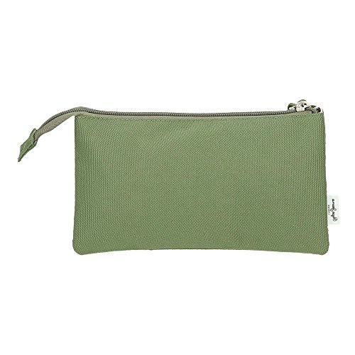 Pepe Jeans Cross Estuche tres compartimentos, color Verde Kaki