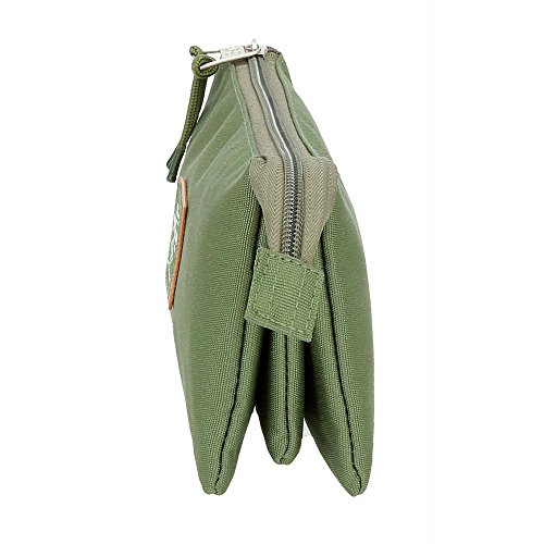 Pepe Jeans Cross Estuche tres compartimentos, color Verde Kaki