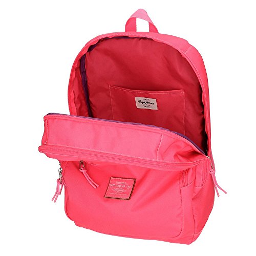 Pepe Jeans Cross Mochila doble compartimento, 44 cm, color Fucsia