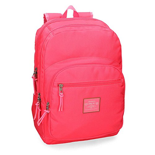 Pepe Jeans Cross Mochila doble compartimento, 44 cm, color Fucsia