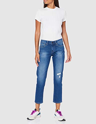 Pepe Jeans Jolie Vaqueros Straight, Azul (000Denim 000), W24/L28 (Talla del Fabricante: 24) para Mujer