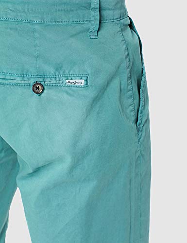 Pepe Jeans MC Queen Short para Hombre, Verde (Middle Green 631) W33 (Talla del fabricante: 33)
