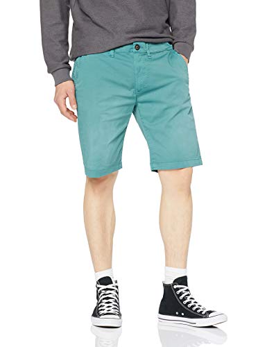 Pepe Jeans MC Queen Short para Hombre, Verde (Middle Green 631) W33 (Talla del fabricante: 33)
