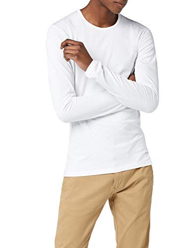 Pepe Jeans Original Basic L/S, Top de Manga Larga Para Hombre, Blanco (White), Medium