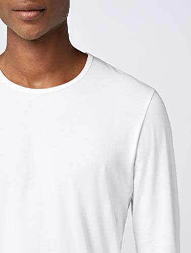 Pepe Jeans Original Basic L/S, Top de Manga Larga Para Hombre, Blanco (White), Medium