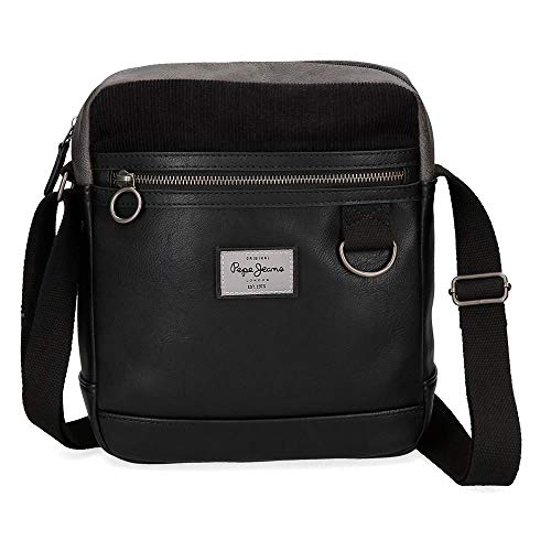 Pepe Jeans (Pepeb) Miller Bandolera, Grande, Negro