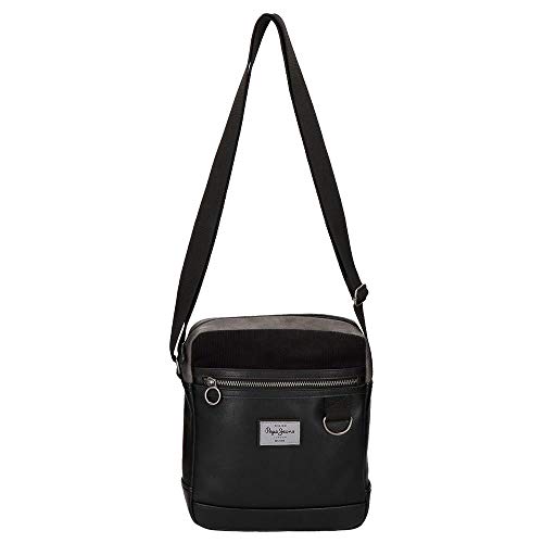 Pepe Jeans (Pepeb) Miller Bandolera, Grande, Negro