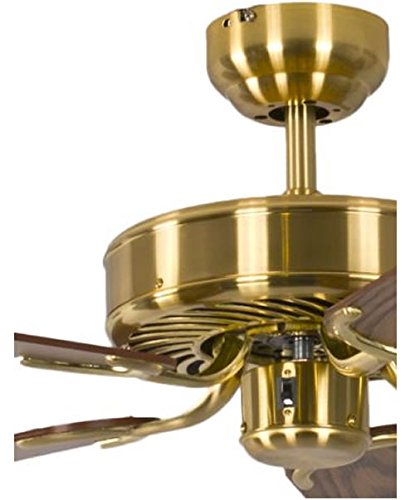 Pepeo GmbH 13332010132_v2 Ventilador de techo, 58 W, 240 V, Dorado, 132 cm