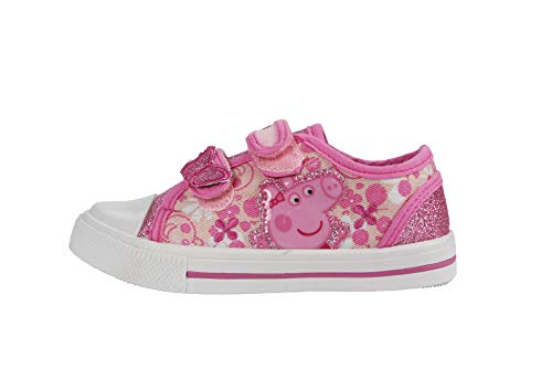 Peppa Pig Paramoor Pink and White Trainers Size 8