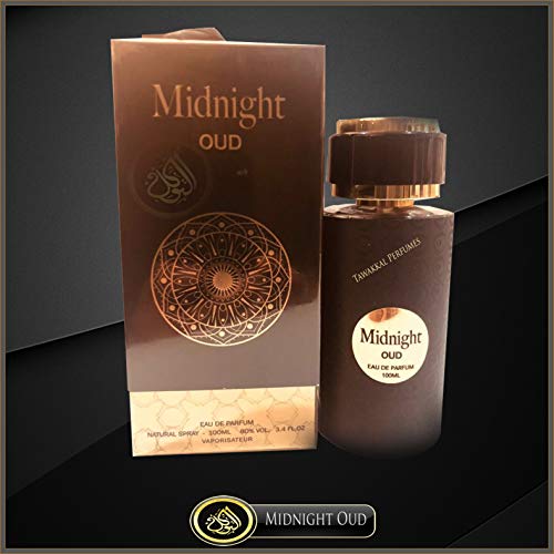 Perfume Midnight Oud 100 ml EDP por Fragrance World Spicy Labdanum Myrra Vanilla Wood – Colección de fragancias deliciosas