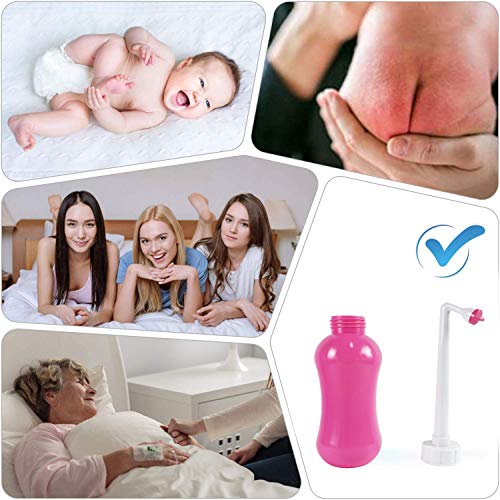 Peri Bottle Bidé portátil para el cuidado posparto, limpieza de higiene personal y recuperación perineal después del nacimiento (450 ml)