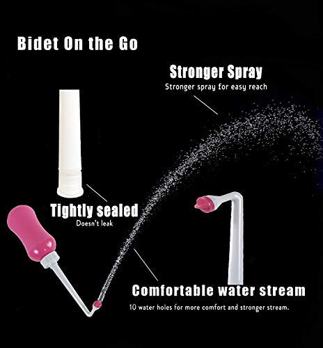 Peri Bottle Bidé portátil para el cuidado posparto, limpieza de higiene personal y recuperación perineal después del nacimiento (450 ml)