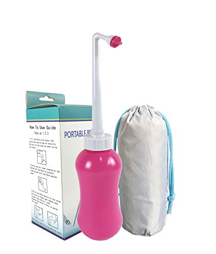 Peri Bottle Bidé portátil para el cuidado posparto, limpieza de higiene personal y recuperación perineal después del nacimiento (450 ml)