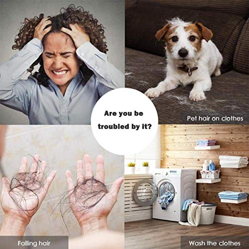 Pet Hair Remover for Laundry, Washing Machine Hair Catcher and Pet Fur Catcher, Home use Cleaning Remover Ball for Animal Hair/Clothes/Bedding (Green+yellow)