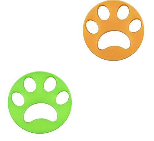 Pet Hair Remover for Laundry, Washing Machine Hair Catcher and Pet Fur Catcher, Home use Cleaning Remover Ball for Animal Hair/Clothes/Bedding (Green+yellow)