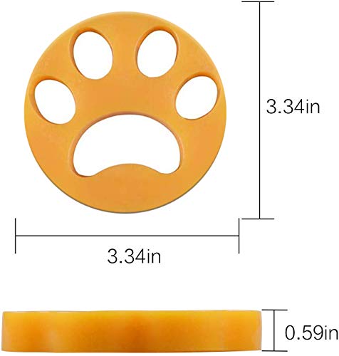 Pet Hair Remover for Laundry, Washing Machine Hair Catcher and Pet Fur Catcher, Home use Cleaning Remover Ball for Animal Hair/Clothes/Bedding (Green+yellow)